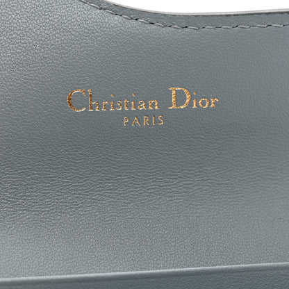 Christian Dior Grained Calfskin Saddle Card Holder Sky Blue 6 of 7