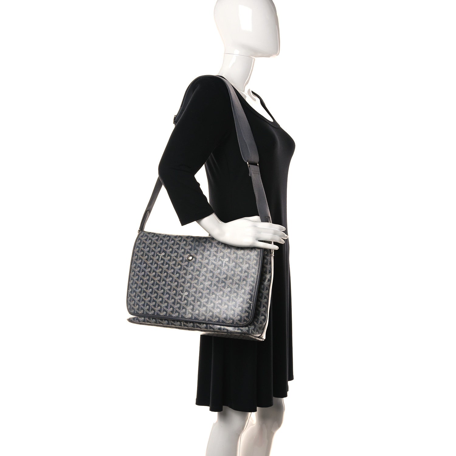 Goyard Goyardine Capetien Messenger Bag Grey 2 of 19