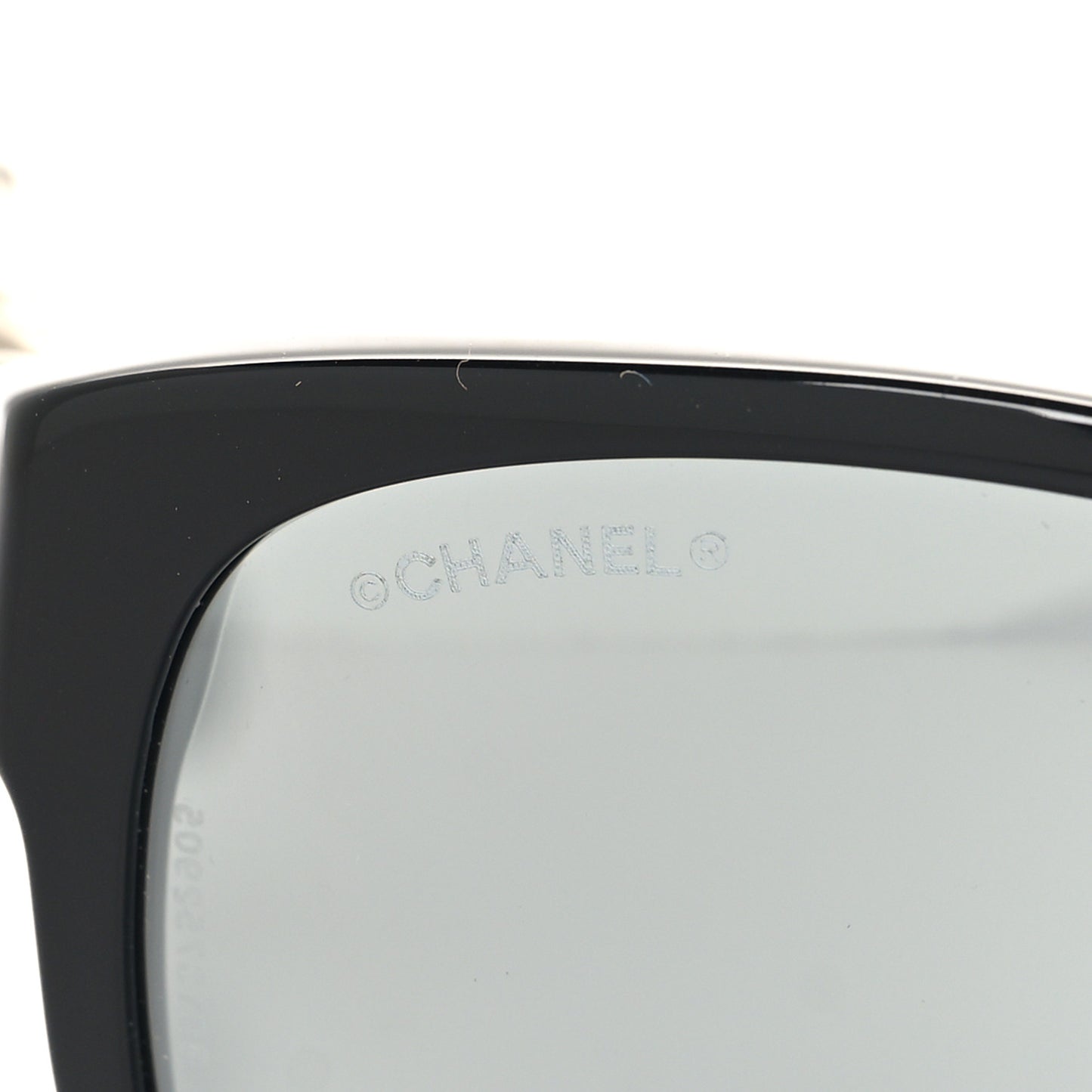 Cat Eye Chain Polarized Sunglasses 5215-Q Black