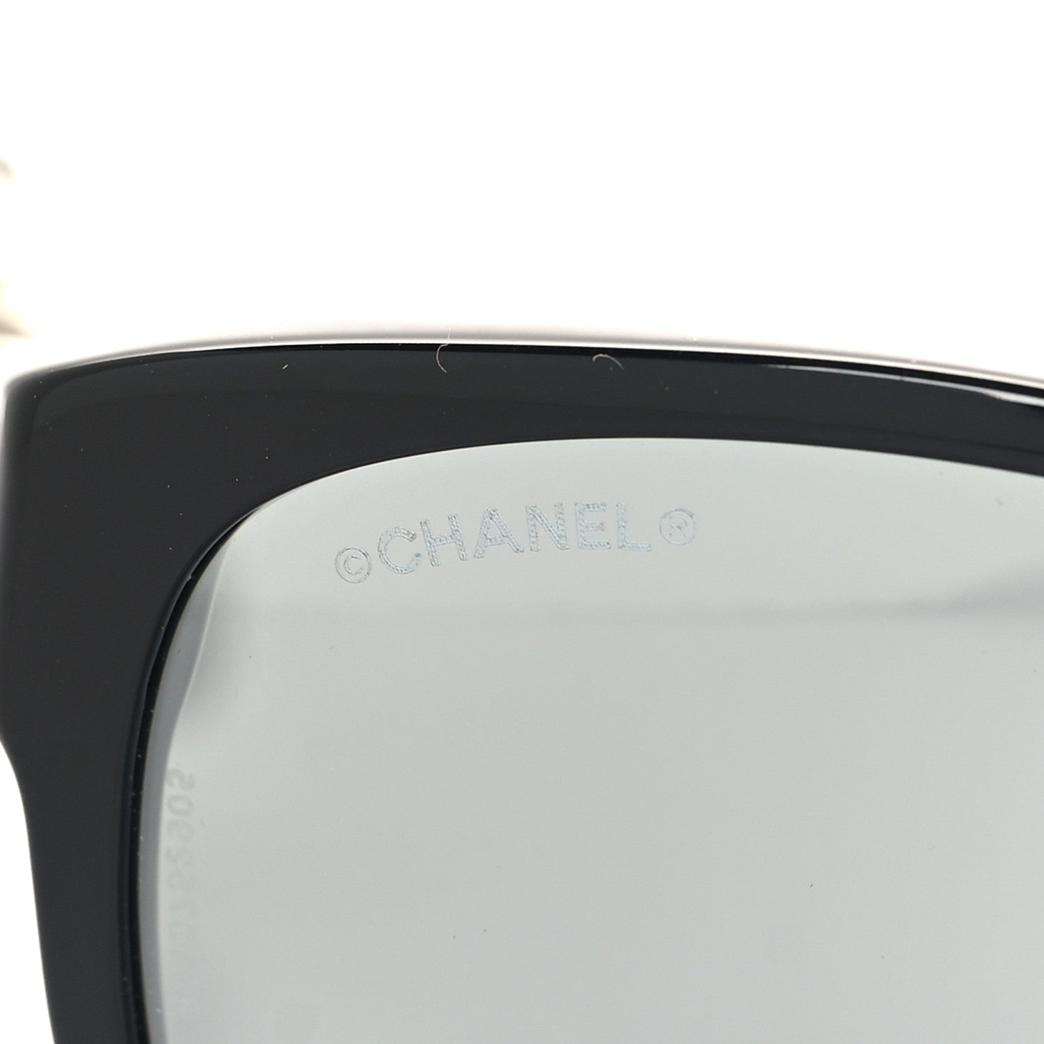 Chanel Cat Eye Chain Polarized Sunglasses 5215-Q Black 7 of 8