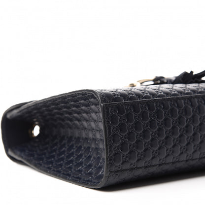 Gucci Soft Microguccissima Medium Emily Chain Shoulder Bag Blue 6 of 10