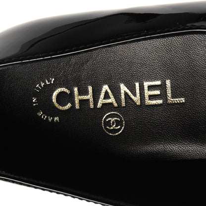 Chanel Patent Calfskin Mary Janes Flats 40.5 Black 8 of 9