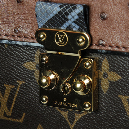 Louis Vuitton Ostrich Python Majestueux Tote MM Blue 7 of 7