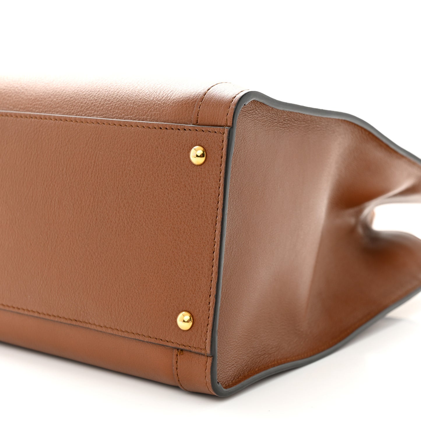 Wonka Grain Calfskin Medium Diana Tote Bag Cuir Yellow Fluo