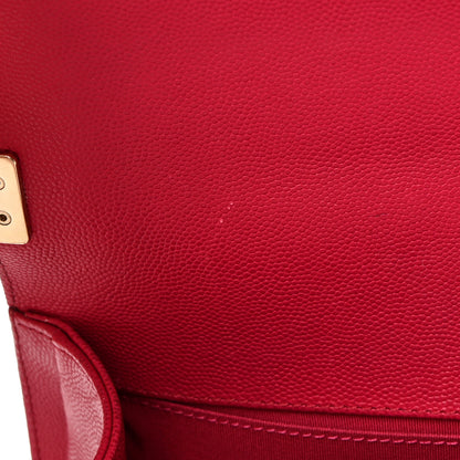 Chanel Caviar Quilted Medium Boy Flap Fuchsia 12 of 15
