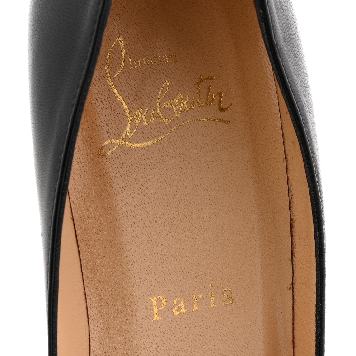 Christian Louboutin Shiny Nappa Apostrophy 100 Pumps 37.5 Black 8 of 13