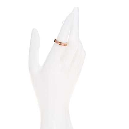 Gucci 18K Rose Gold Pink Sapphire Icon Stardust Thin Band Ring 52 6 2 of 6
