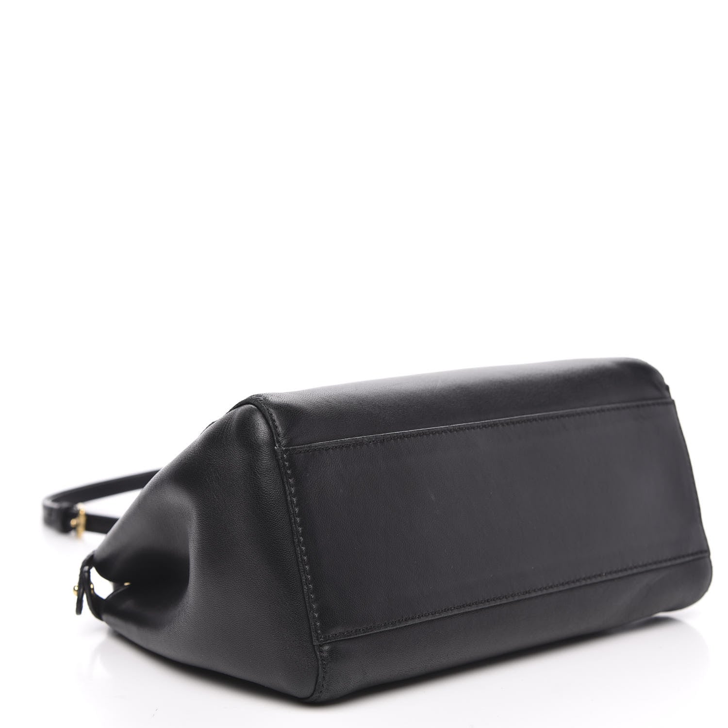 Fendi Nappa Mini Peekaboo Iconic Satchel Black 4 of 12