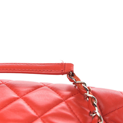 Chanel Lambskin Quilted Large 7 Tote Red 17 of 17