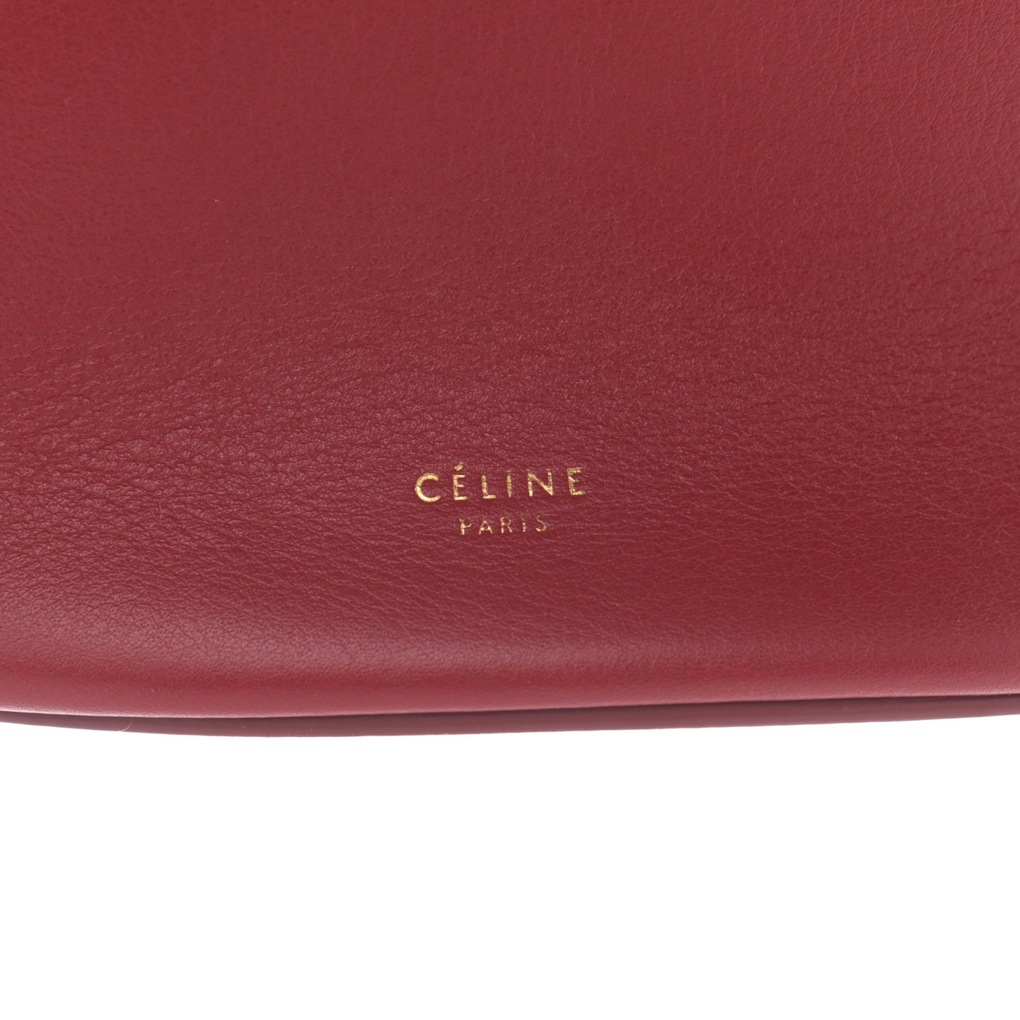 Smooth Calfskin Clasp Bucket Bag Red