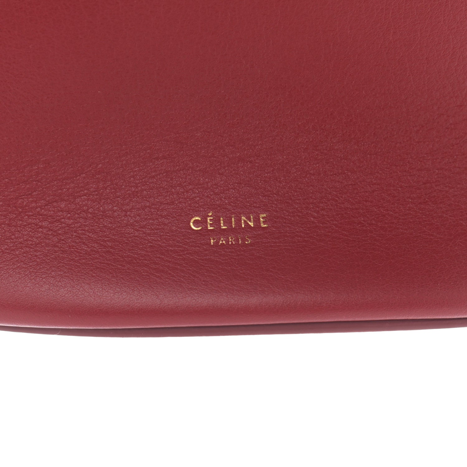 Celine Smooth Calfskin Clasp Bucket Bag Red 6 of 15