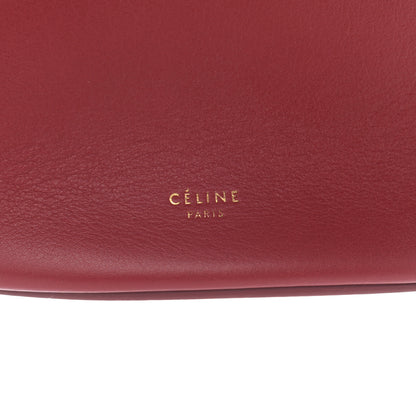 Celine Smooth Calfskin Clasp Bucket Bag Red 6 of 15