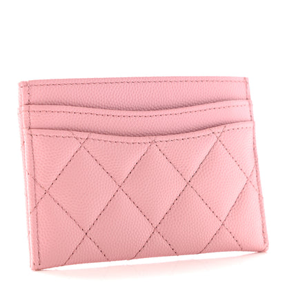 Chanel Caviar Quilted Card Holder Pink 3 of 8