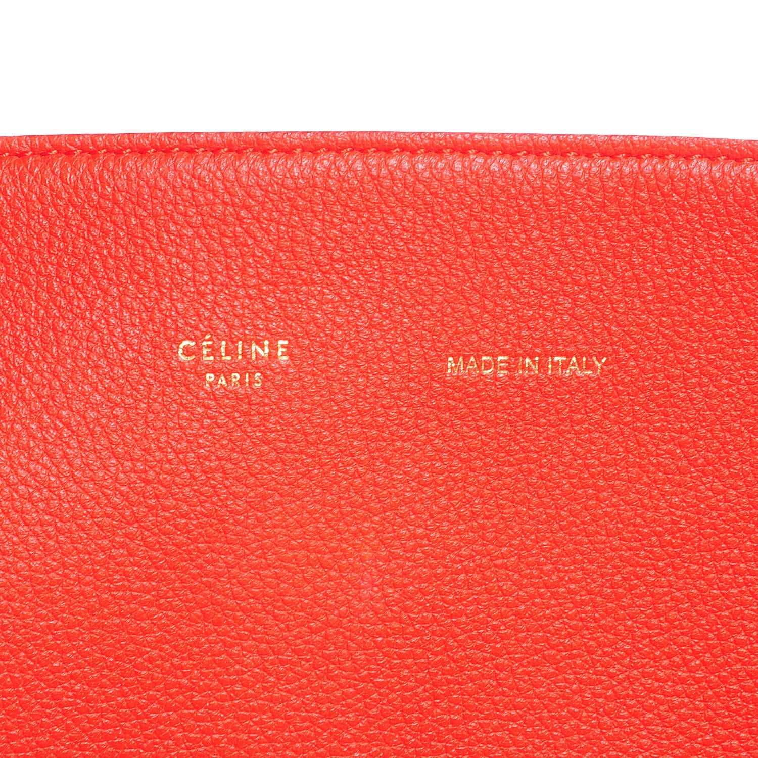 Celine Soft Grained Calfskin Medium Cabas Phantom Vermillion 8 of 8