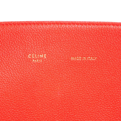 Celine Soft Grained Calfskin Medium Cabas Phantom Vermillion 8 of 8