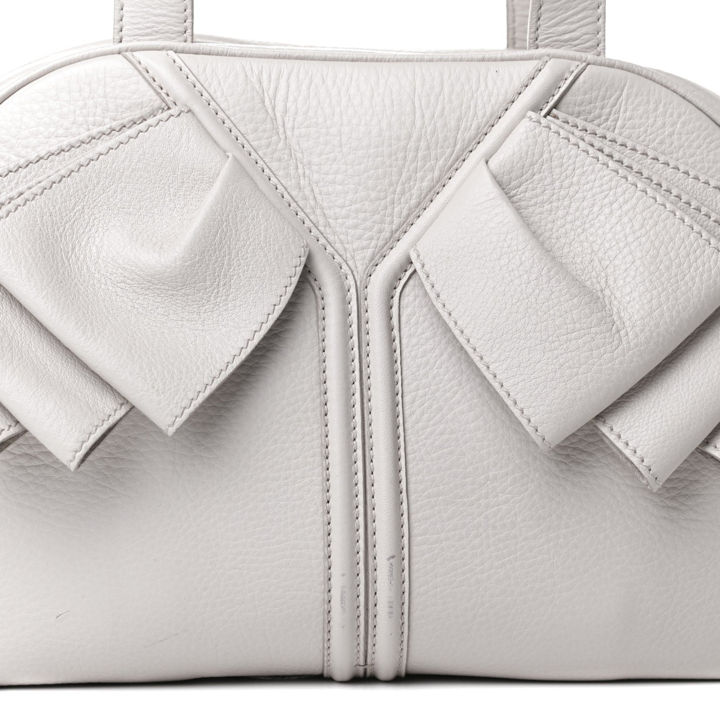 Calfskin Small Y Bow Tote White