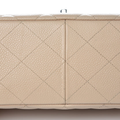 Chanel Caviar Quilted Jumbo Single Flap Beige Clair 10 of 16