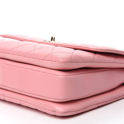 Chanel Lambskin Quilted Medium Trendy CC Flap Dual Handle Bag Pink 8 of 15