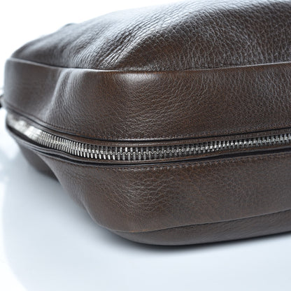 Prada Cervo Deerskin Zipper Detail Hobo Bruciato 8 of 11