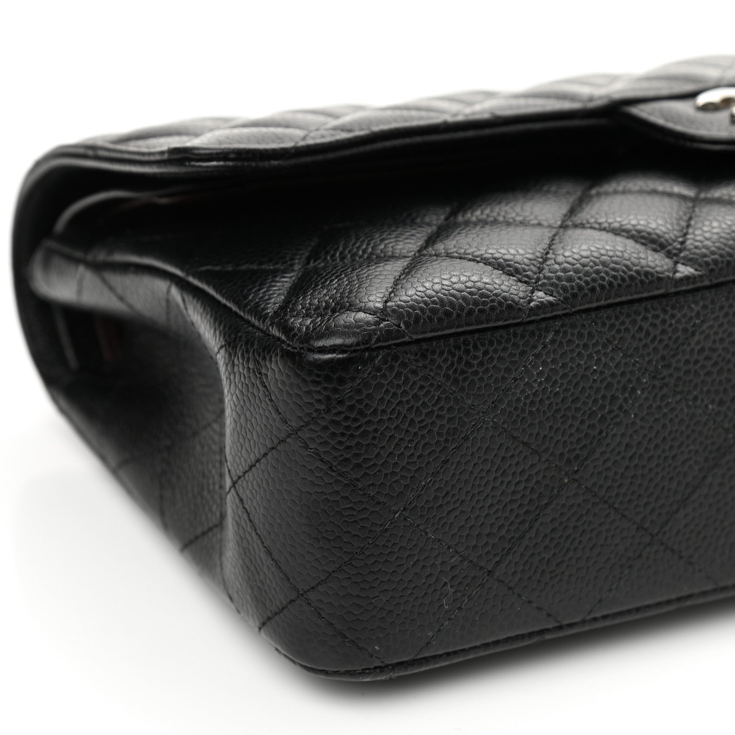 Chanel Caviar Quilted Medium Double Flap Black 8 of 9