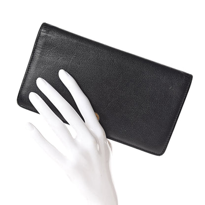 Chanel Grained Calfskin CC Button Yen Wallet Black 2 of 14