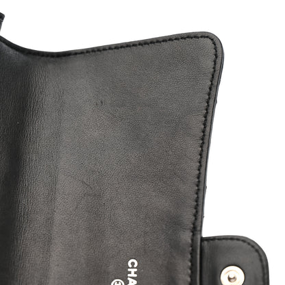 Chanel Lambskin Quilted Travel Wallet Black 11 of 12