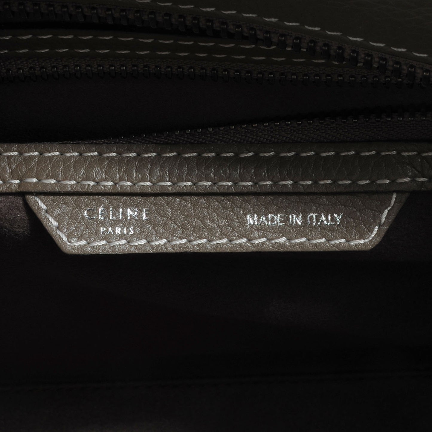 Drummed Calfskin Micro Luggage Souris