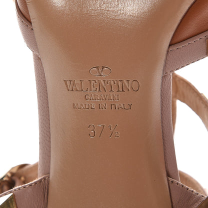 Valentino Garavani Nappa Rockstud Ankle Strap 65mm Pumps 37.5 Light Cuir Poudre 8 of 10