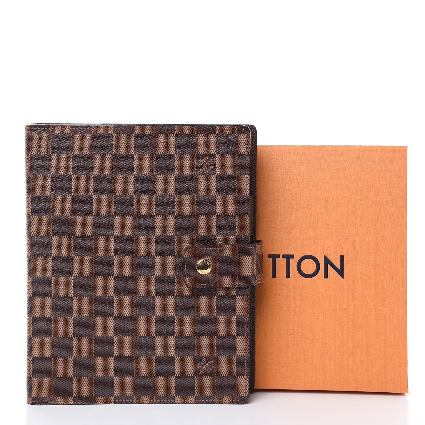 Damier Ebene Large Ring Agenda Cover