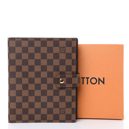 Louis Vuitton Damier Ebene Large Ring Agenda Cover 9 of 9