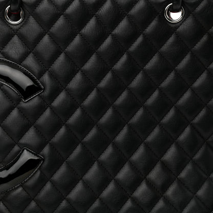 Chanel Calfskin Quilted Large Cambon Tote Black 8 of 13