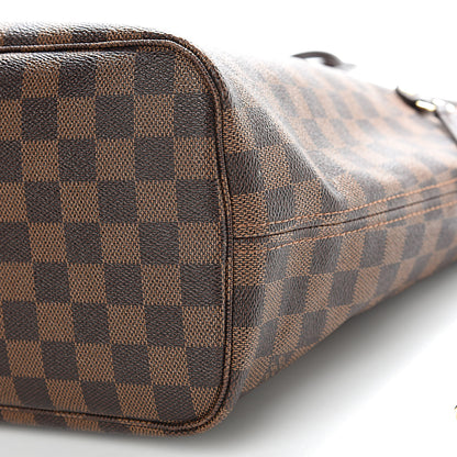 Louis Vuitton Damier Ebene Neo Neverfull MM Rose Ballerine 10 of 11