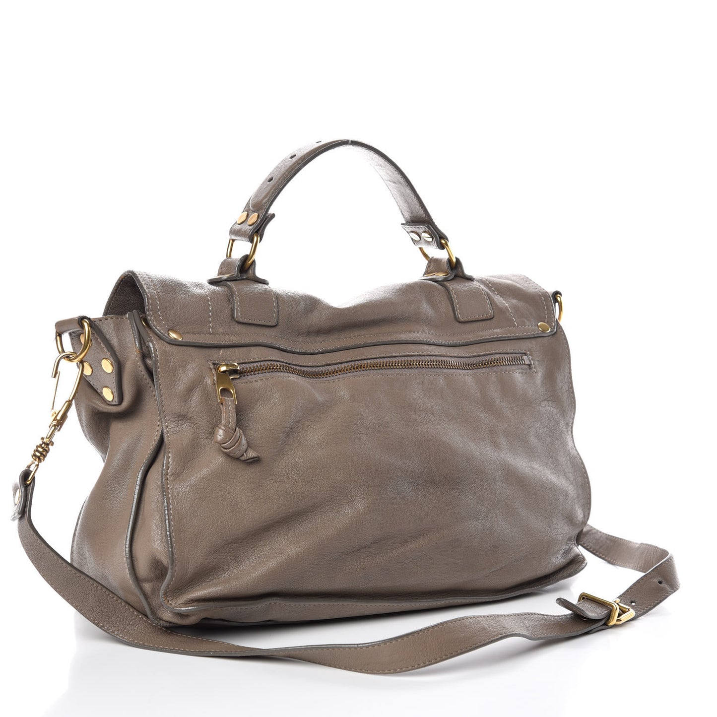 Lambskin Medium PS1 Satchel Smoke