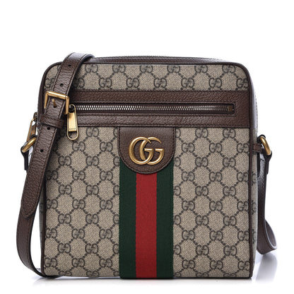 Gucci GG Supreme Monogram Web Small Ophidia Messenger Bag Brown 1 of 12