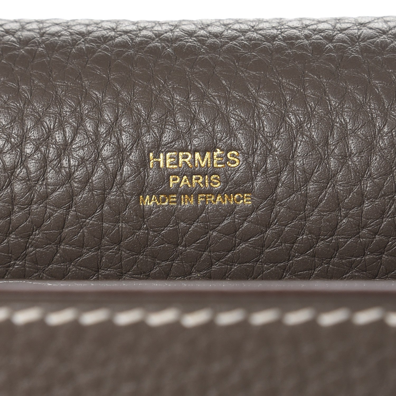 Hermes Taurillon Clemence Sac Roulis 23 Etoupe 7 of 8