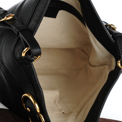 Gucci Calfskin Large Ride Shoulder Bag Black 5 of 7