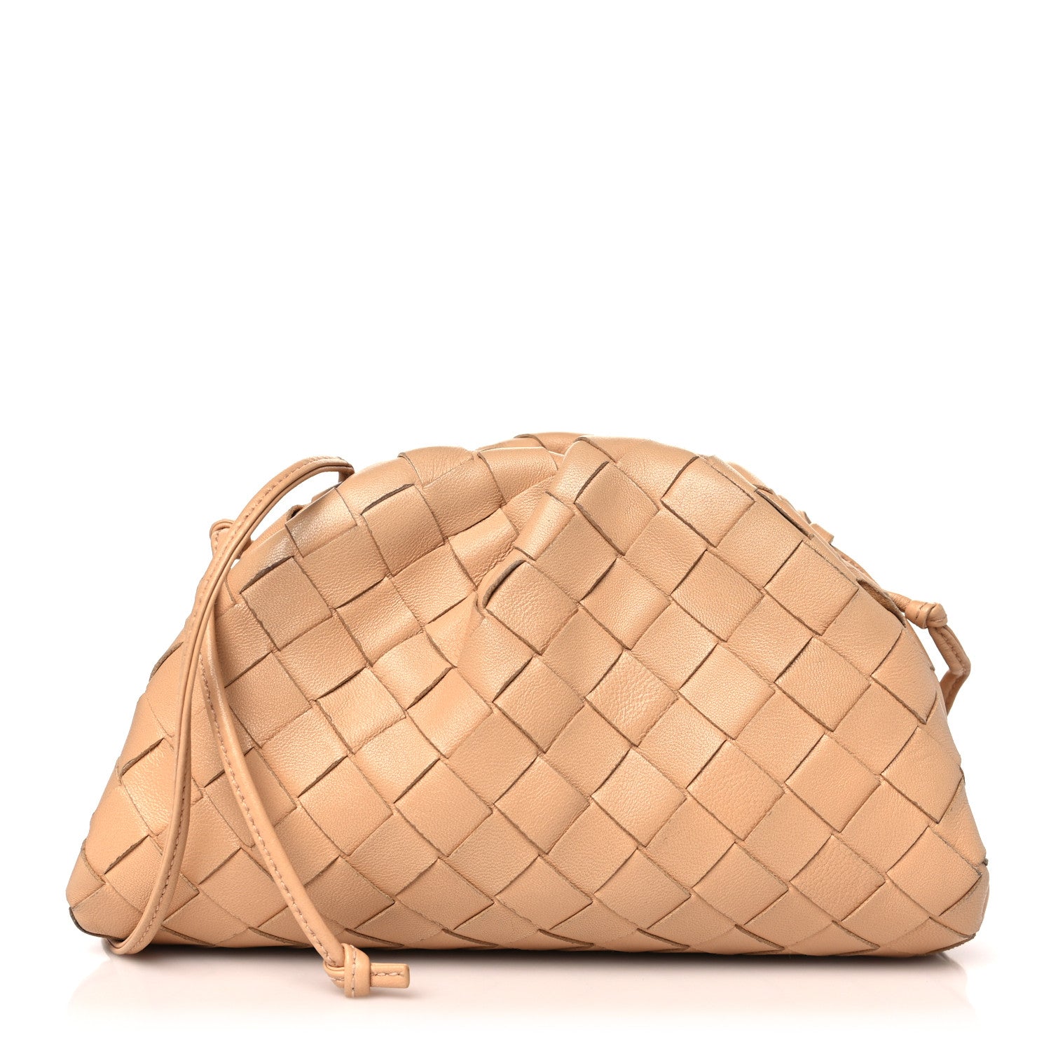 Bottega Veneta Nappa Intrecciato The Mini Pouch Almond 1 of 11