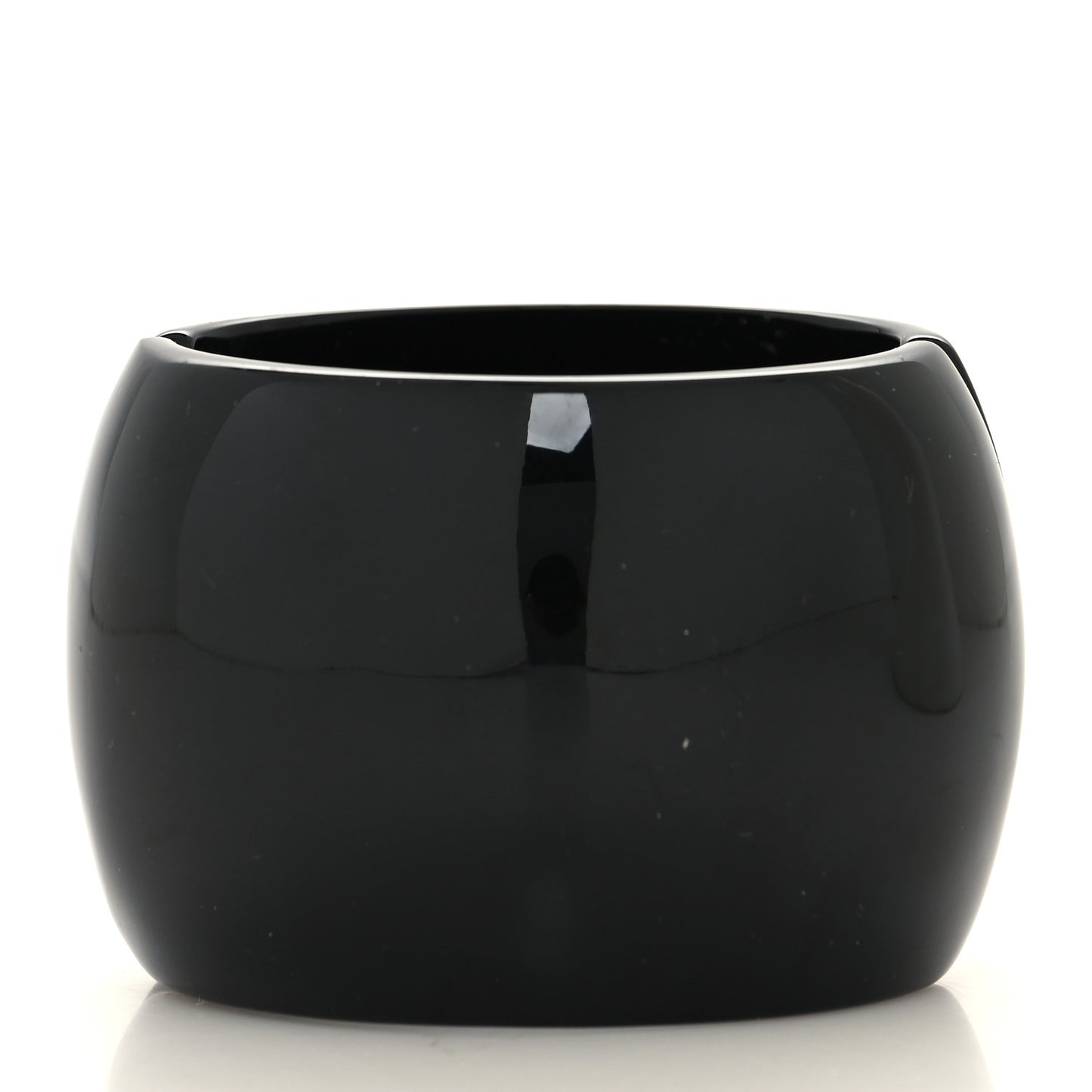 Resin Strass CC Cuff Bracelet Black