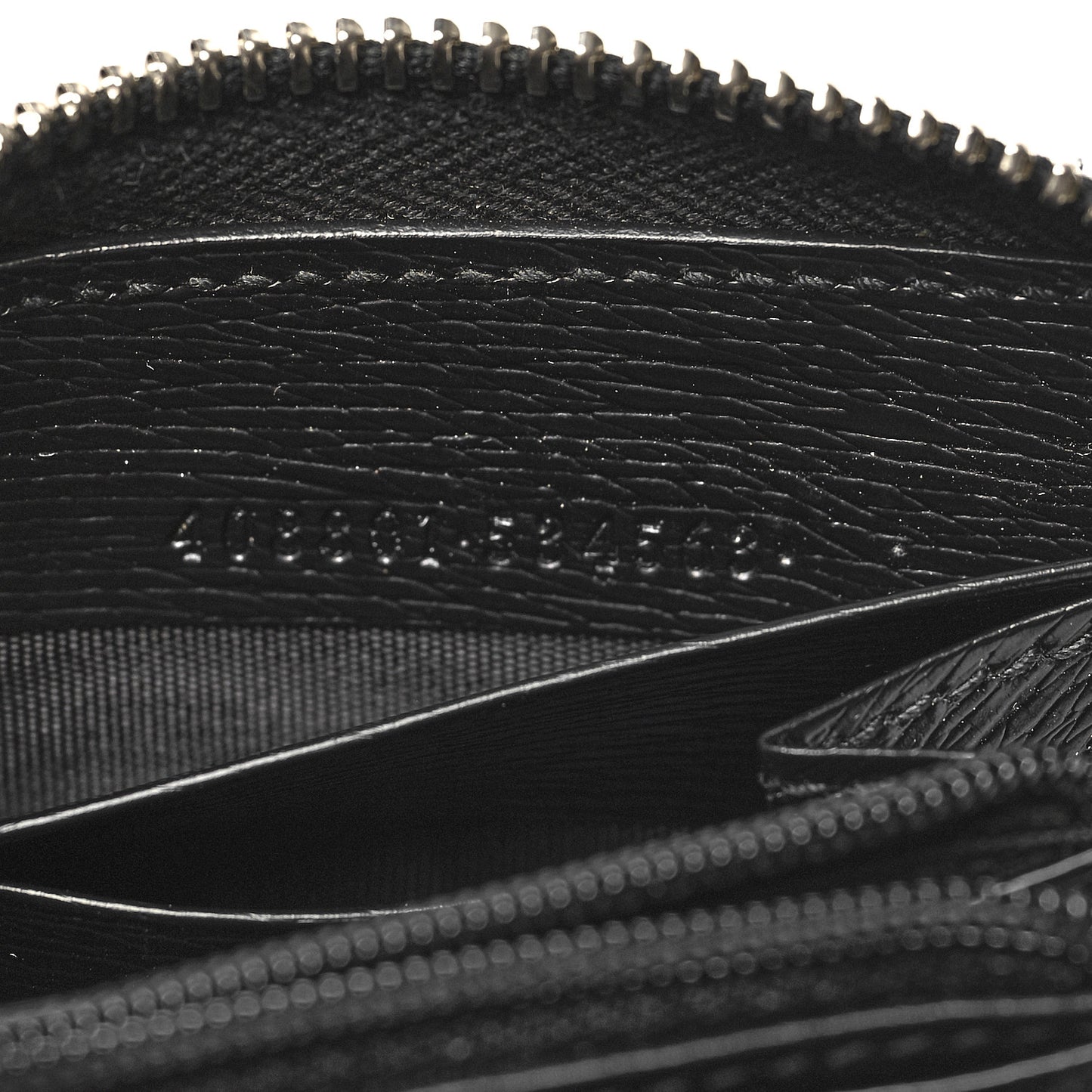 Calfskin GG Zip Around Wallet Black