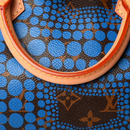 Louis Vuitton Monogram Kusama Town Speedy 30 Blue 5 of 7