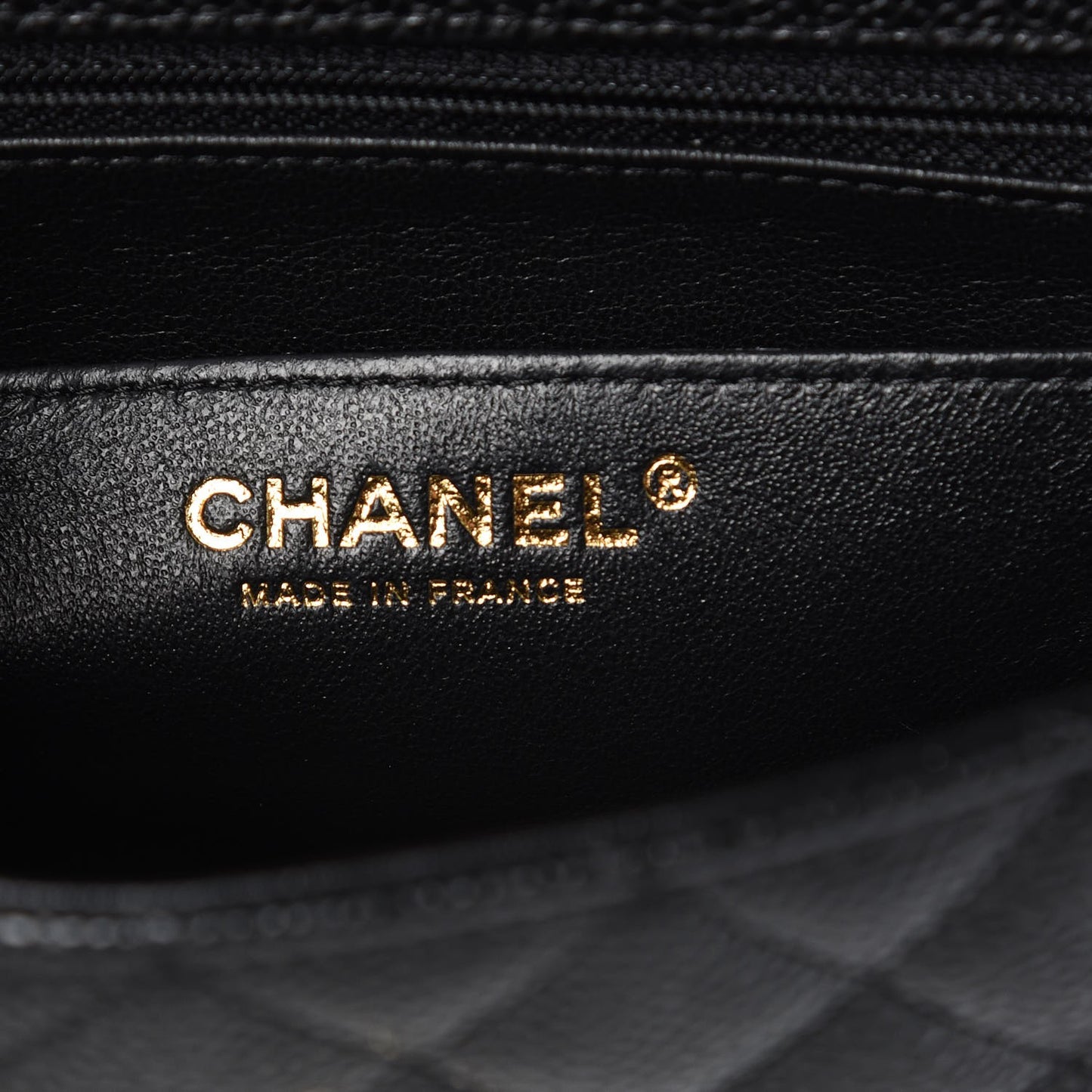 Caviar Quilted Mini Rectangular Flap Black