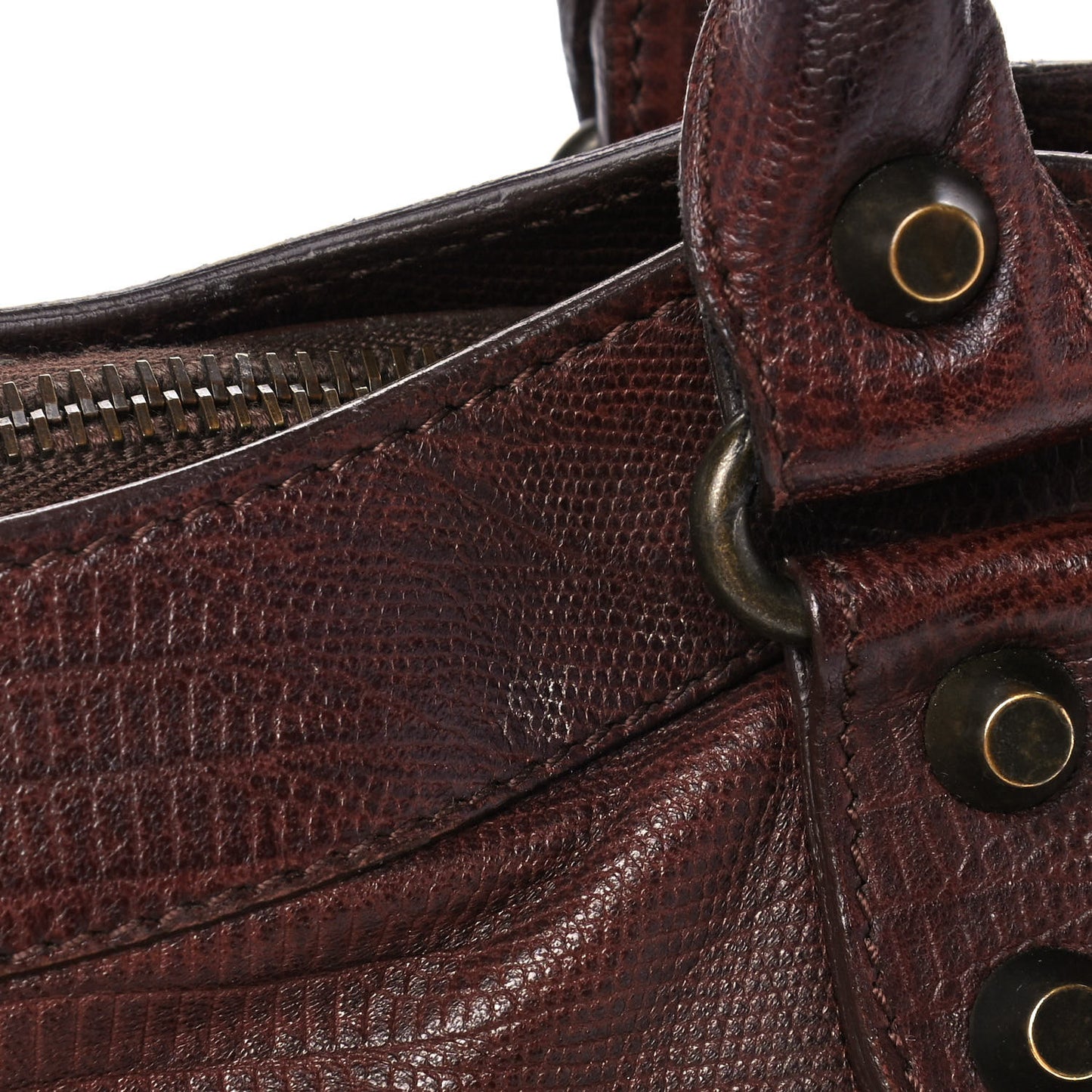 Agneau Lizard Embossed First Castagna