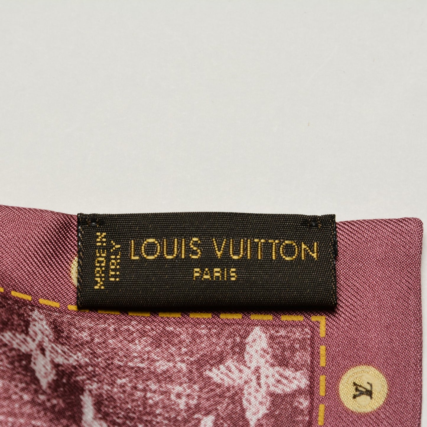 Silk Monogram Denim Bandeau