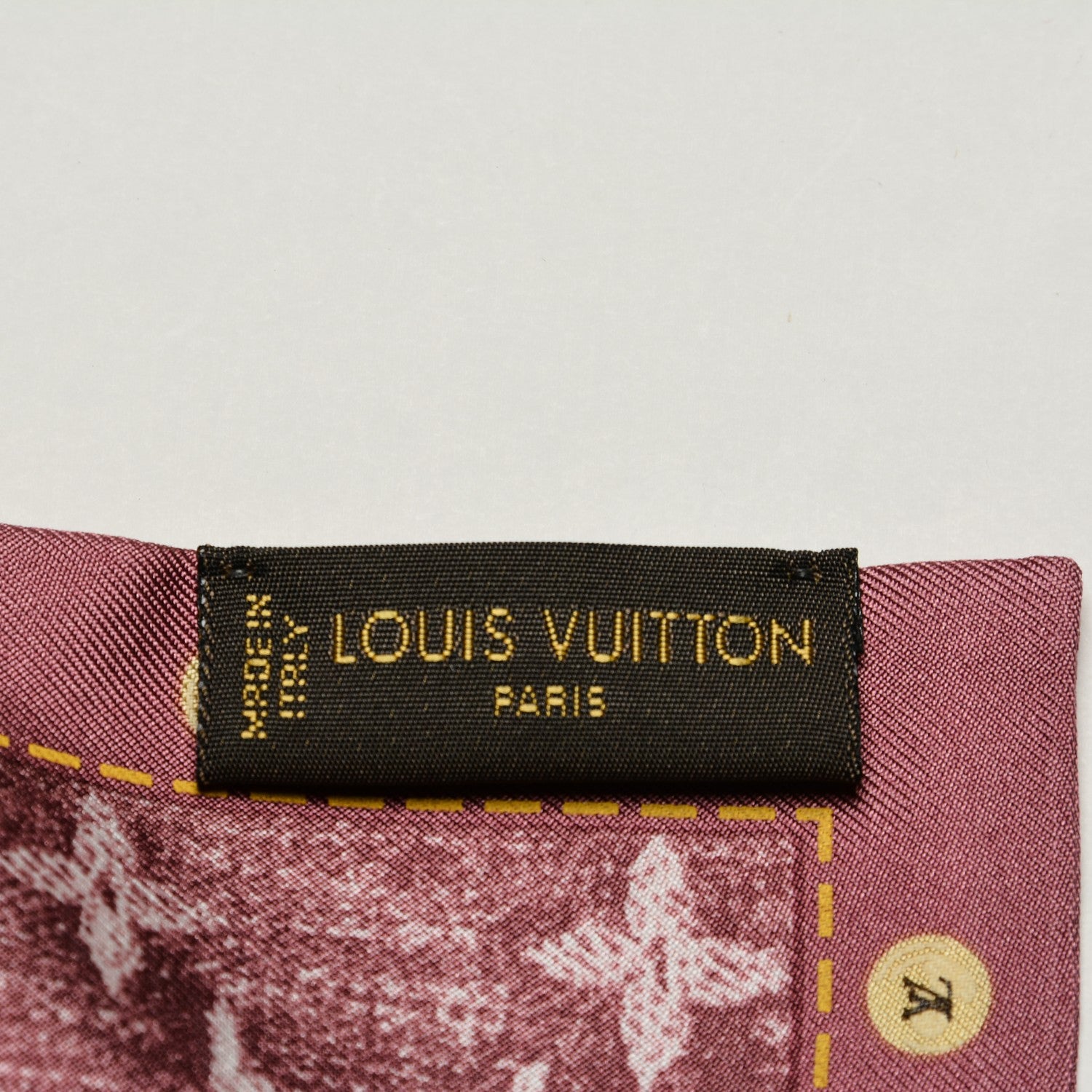 Louis Vuitton Silk Monogram Denim Bandeau 4 of 5