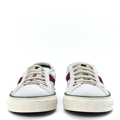 Gucci Canvas Web 1977 Mens Tennis Sneakers 5 Burro Mystic White 2 of 8