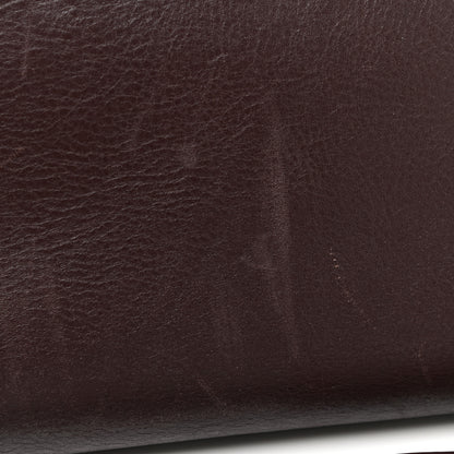 Celine Calfskin Suede Tri-Color Medium Trapeze Burgundy 28 of 32