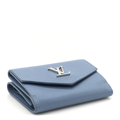 Louis Vuitton Calfskin Lockmini Wallet Blue 4 of 8