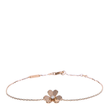 Van Cleef & Arpels 18K Yellow Gold Diamond Mini Frivole Bracelet 1 of 5