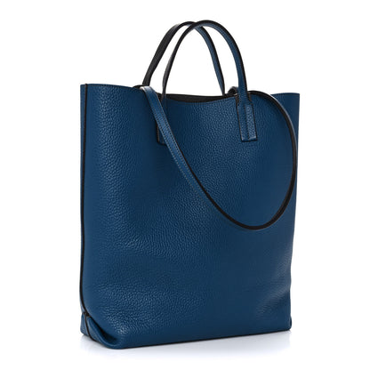 Moynat Taurillon Blush Calfskin Quattro Reversible Tote TPM Blue Zinc 5 of 15