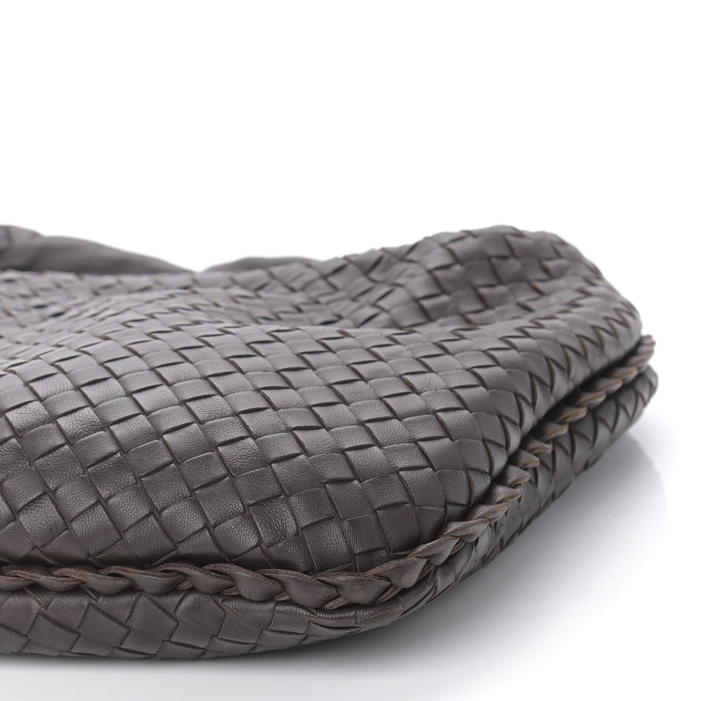 Nappa Intrecciato Medium Veneta Hobo Ebano